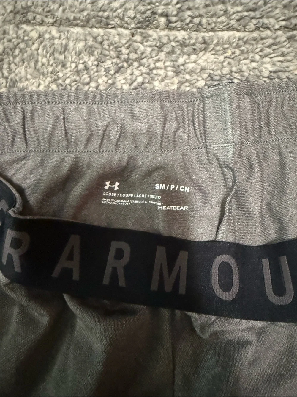 Under Armour Women's Gray and Black Athletic Shorts